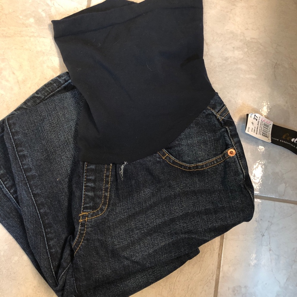 Lux Essentials Denim Maternity Jeans Size 27